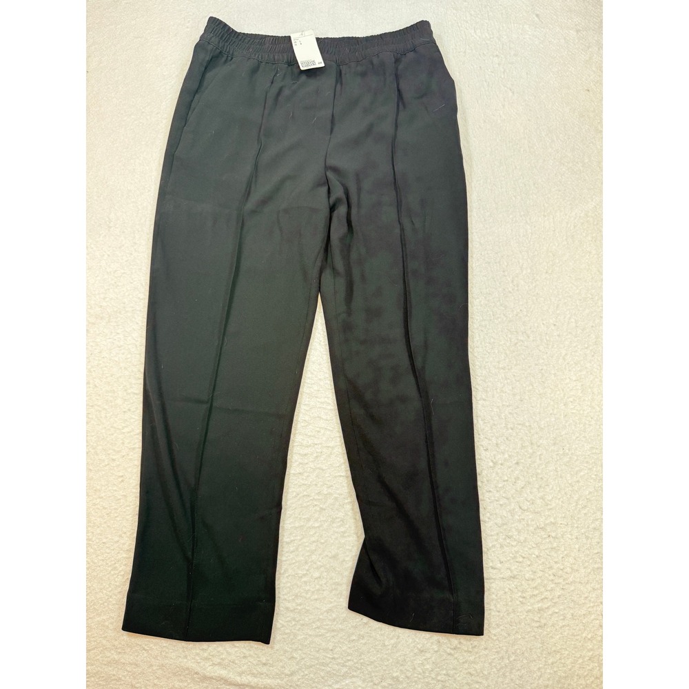 HM Black Jogger Pants Regular Waist Elastic Waist Trousers Large 0981354001